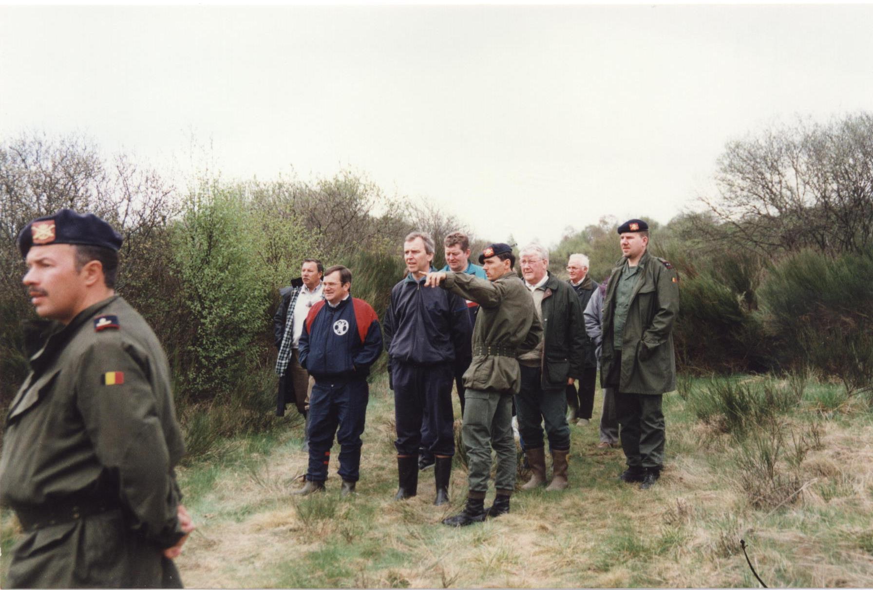 27 mei 1996 Bezoek op de stellingen in kamp Elsenborn